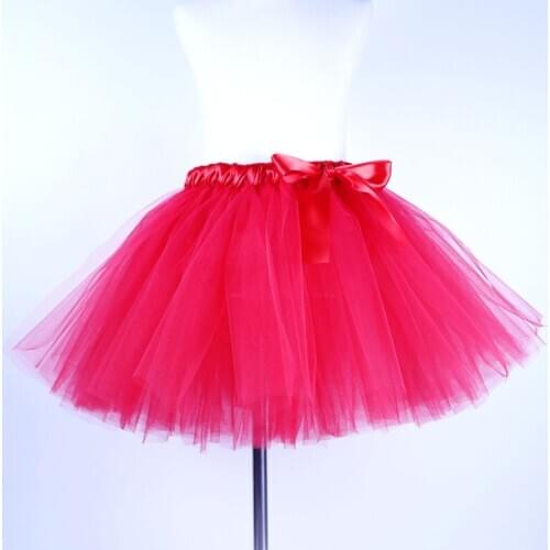 2020 NEW red tulle kids children toddler baby costume ball gown party dance wedding short pettiskirt fashion tutu girl skirt