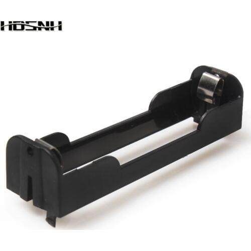 New Arrival 18650 Card-bit Holder Suspended Black Spring Plastic Case For 3.7V Rechargeable Lithium Battery
