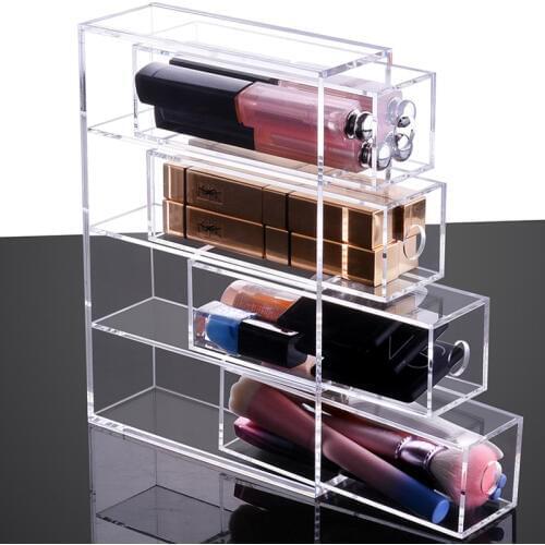 New Style Multifunctional Acrylic Makeup Organizer Jewelry Glasses Box Desktop Finishing Box