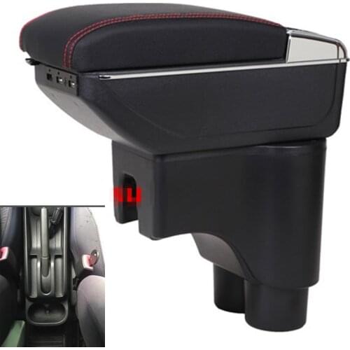 For Daihatsu sirion 2 armrest box USB Charging heighten Double layer central Store content cup holder ashtray accessories