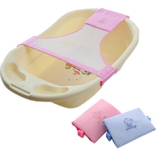T Shape Adjustable Baby Care Bath Net Baby Bath Seat Net Rack Support Baby Shower Safety Seat Bath Net LA873598