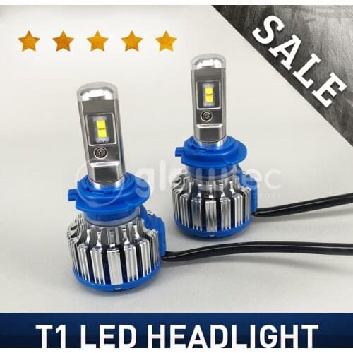 T1 LED Headlight Auto H1 H3 H7 H11 9005 9006 Led Car Headlight 35W 6000k white Super Bright Car auto GLOWTEC
