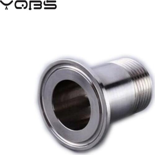 DN15 - DN50 304 Sanitary Stainless Steel Male Threaded Pipe Fitting Ferrule