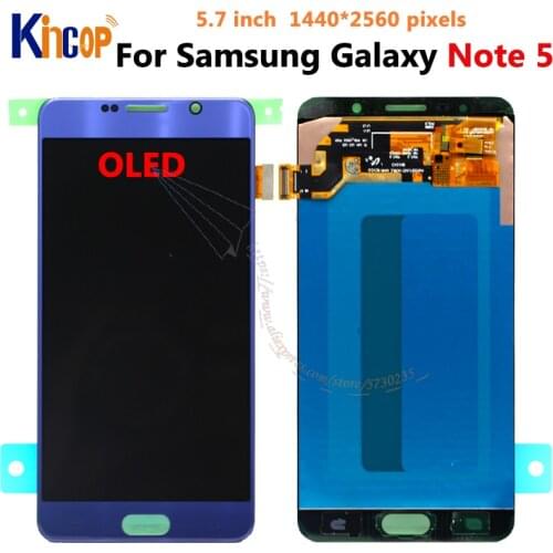 OLED For Samsung Galaxy NOTE 5 N920 N920F LCD Display Touch Screen Digitizer Assembly Note5 Replacement For SAMSUNG NOTE 5 LCD