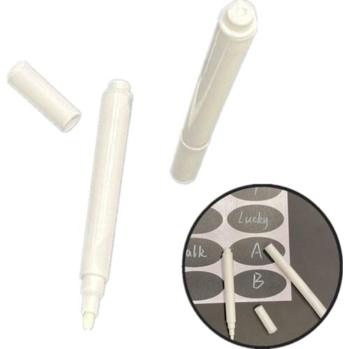 1/3/5PCs Erasable Marker Pens for Kitchen Label Stickers White Liquid Chalk Pens Storage Jar Spice Label Stickers Blackboard Tag