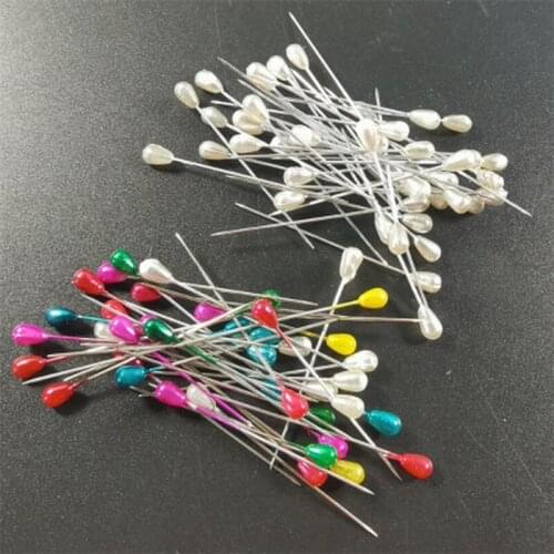 144PCS Positioning Needles DIY Sewing Tools Accessory Patchwork Locating Pearl Light Straight Colorful White Pins Crochet Needle