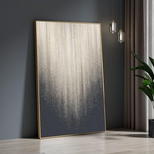 Abstract Streamline Metal Line Art Wall Canvas Print Oil Painting Modern Posters And Prints Home Mural Decoration