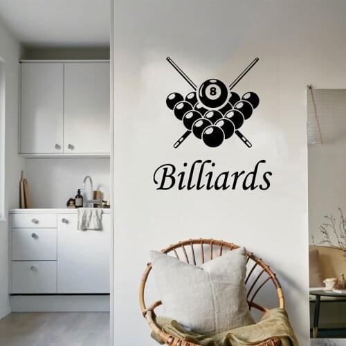 Billiards Wall Stickers Home Decoration For Bedroom Wall Stickers Art Decals Vinyl Revocable ov426
