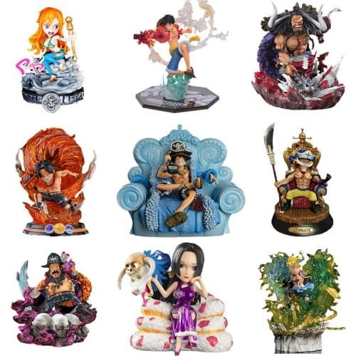 One Piece Figure GK Resonance Kaido Luffy Ace Edward Newgate Large Statue Model Anime Figure Action Toy Figure Toys for Children