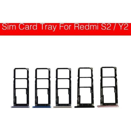 SIM Card Tray Holder For Xiaomi S2 Y2 Pro Micro Sim Card Slot Adapter Flex Ribbon Cable Cell Phone Repair Replacement Parts