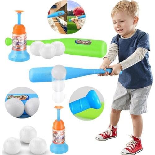 Childrens Baseball Toys Automatic Training Pitcher Baseball Set Indoor and Outdoor Toys Best Holiday Gift for Boys and Girls