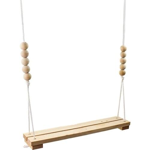 Chicken Swing Toy for Coop Natural Safe Wooden Accessories Large Durable Perch Ladder for Poultry Run Rooster Hens