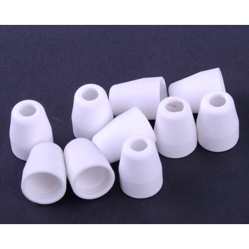 LETAOSK 50pcs Ceramics Plasma Shield Cups Fit for LG-40 PT-31 CUT40 CUT50 Cutter Cutting Torch Accessories