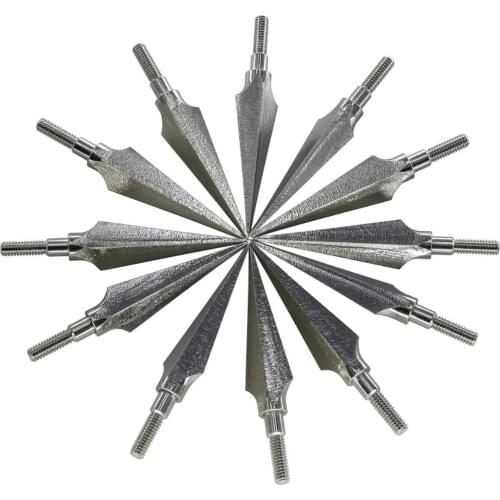 Maifield Hunting Broadheads One Piece Broad Head Archery Arrow Head 150 Grains 12PCS Screw-in Traditional Outdoor Hunting Tips
