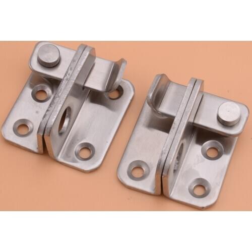 Stainless Steel Cabinet Closet Sliding Safety Door Gate Bolt Latch Guard Catch Lock Left Open/Right Open