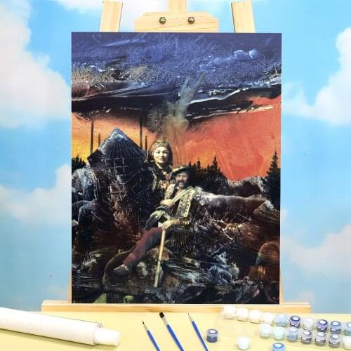 Landscape Youth And Maturity Painting By Numbers Complete Kit Oil Paints 50*70 Canvas Pictures Wall Decoration Handicraft