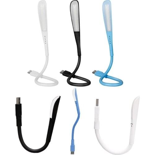 Portable Mini USB Led Lamp Flexible LED In-line USB Light Ultra Bright 14LEDS for Laptop Notebook PC Computer