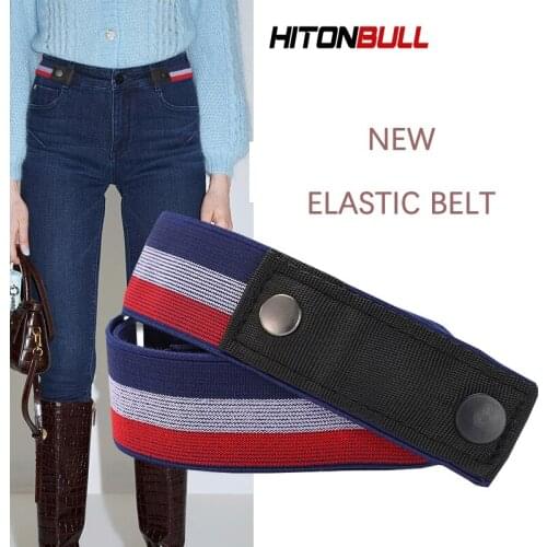 Buckle-Free Ladies Belt High Elasticity And Convenient Stretchable Casual Pants Jeans Belts For Men Womens No Bulge Waistband
