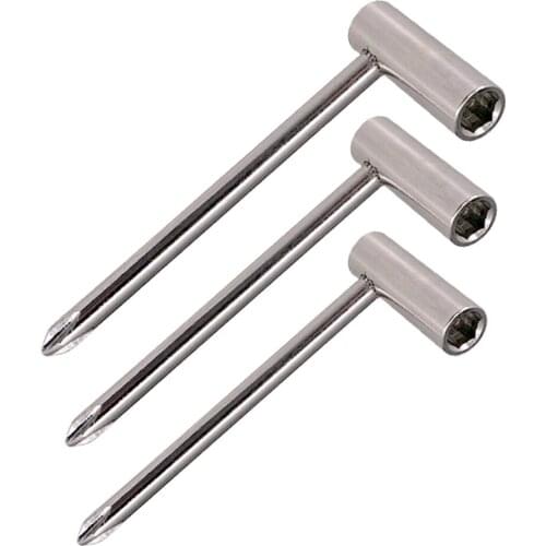 7mm/8mm/6.35mm 3Pcs Silver Hex Guitar Truss Rod Wrench Tool Guitar Accessory