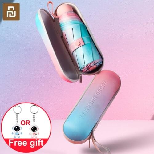 Youpin Mini Gradient Sun Umbrella Ultralight Sunscreen Umbrella Women Anti-UV Pocket Capsule Sun&Rain Dual-use Sunshade Parasol