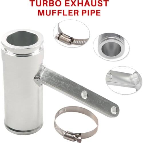1pcs Turbo Exhaust Muffler Pipe for dodge Turbine Muffler Turbo Sound Exhaust Band Clamp Stainless Steel Car Modified Parts