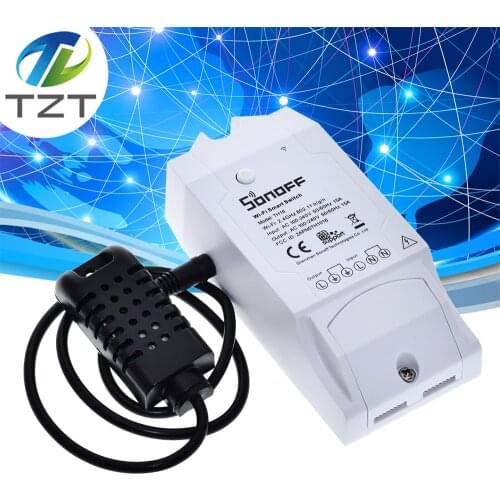 Sonoff TH16 Smart Wifi Switch Monitoring Temperature Humidity Wifi Smart Switch Home Automation Kit Works With Alexa Google Home