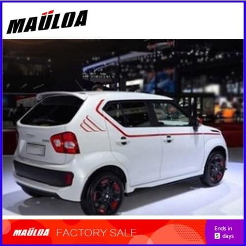 High quality factory ABS Primer Black White Color Car Rear Roof Spoiler for Ignis ignis 2016 2017 2018 16 17 18