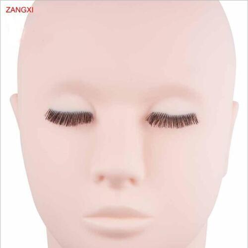 Female Silicone Cosmetology Maniqui Lash Head Mannequin Doll Manikin Head Massage Makeup Training Head With 1 Pair Eyelash