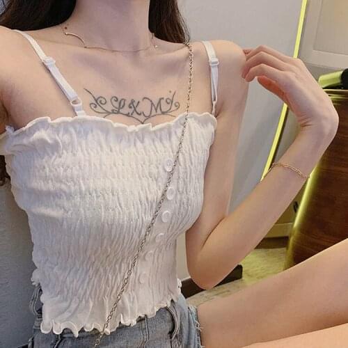 Women Tanks Tops Warm Color Small Sling Vest Womens 2021 Summer Top Camis Crop Top For Women
