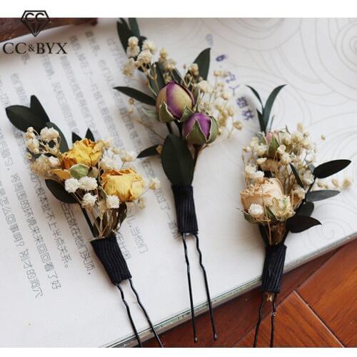 CC Combs Hair Stick 100% Handmade Forest Style Engagement Wedding Bridal Accessories For Women Girls Party Beach Vintage mq064