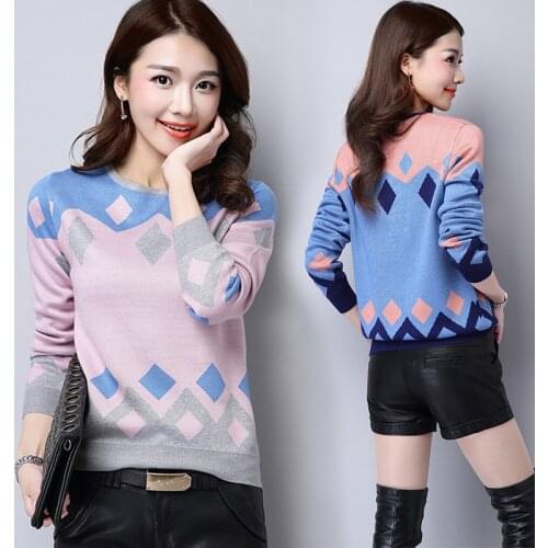 2020 New Autumn Winter Sweater Women Knitted Pullover Long Sleeve Casual Knitwear Sweater Fashion Slim Women Jumper P190