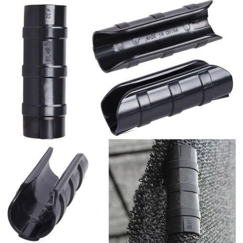 10pcs Clamp Greenhouse Frame Pipe Tube and Film Clip Clamp Connector Kits 19 22 25mm Smooth Tenacious Pipe Clamp Garden Access