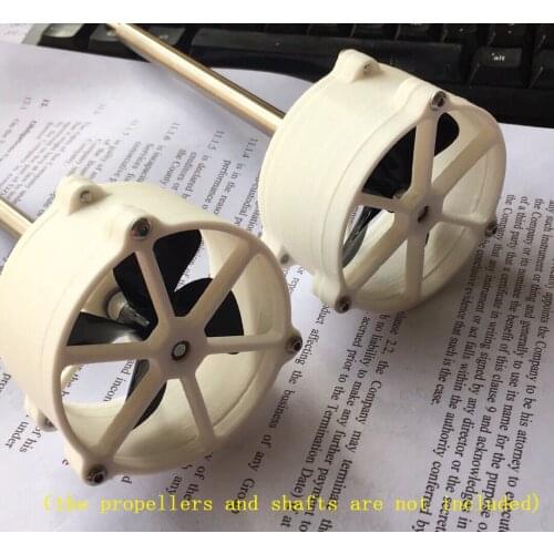 2Piece Waterweed Prevention Propeller Protective Cover Guard for Dragnet Boat Model DIY Fishing/Feeding Boat