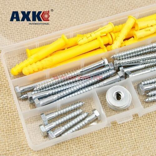 2021 New Arrival Rushed Screws For Laptops Parafuso Hexagon Self Tapping Screw With Small Croaker Expansion Tube M8