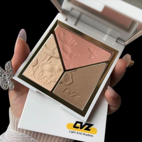 3 Colors Bronzer Highlighters Make Up Pallete Outline Repair Powder Waterproof Shimmer Body Makeup Face High Gloss CosmeticTSLM1