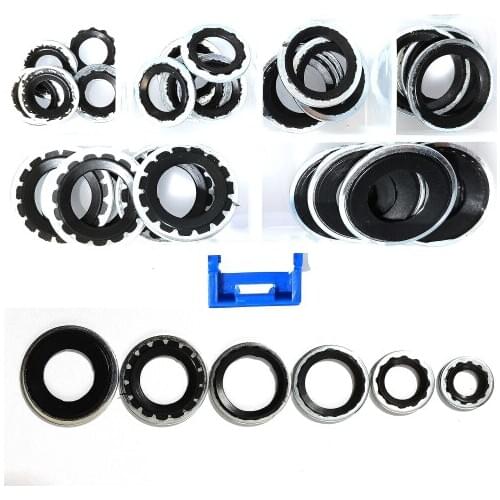 30pcs/sets) Auto A/C Sealing Gasket For Air Conditioning System, Nozzle, Expansion Valve Interface pipe head Gasket Seal Ring