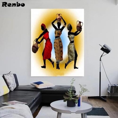 5D Diamond Painting African Woman Wall Art Decor Full Square Drill Diamond Embroidery Classical Art DIY Mosaic Handmade Gift