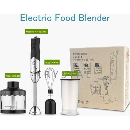 Electric Food Blender 400W Multi-Function Food Processor Stainless Steel Meat Grinder Fruit Milk Shake Mixer M-08