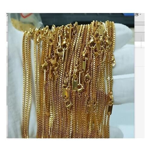 Stainless Steel Chain Necklace for Men Women Curb Cuban Link Chain Gold Silver Color Punk Choker Fashion Male Jewelry Gift