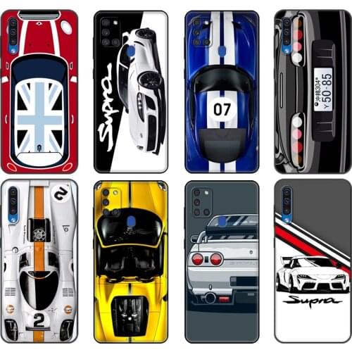 Black tpu Case For Samsung Galaxy A50 50S A30S A10 A01 A11 A21S A31 A41 A51 A71 M21 M30S S10 LITE Cover luxury cool sports car
