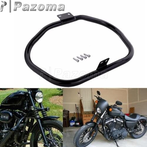 Motorcycle Black Engine Crash Guard Bar for Harley Sportster 1200 883 2004-later XL883 XL1200 32mm Front Bumper Protection