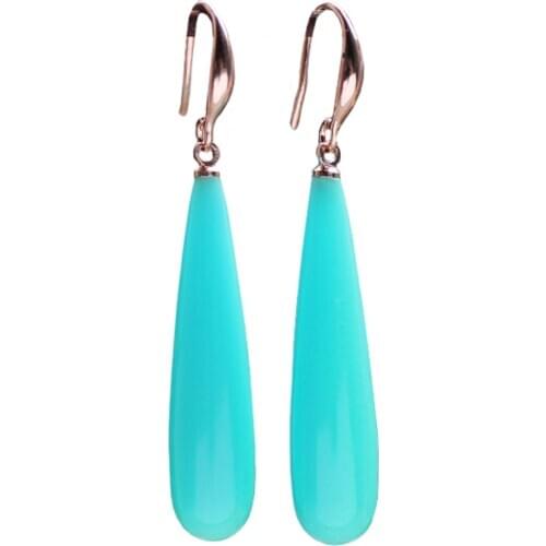 THE long Water drops Ear Cuff Earring GLOW in the DARK Rhinestone Eardrop Ear Stud Earring WOMEN girl gift