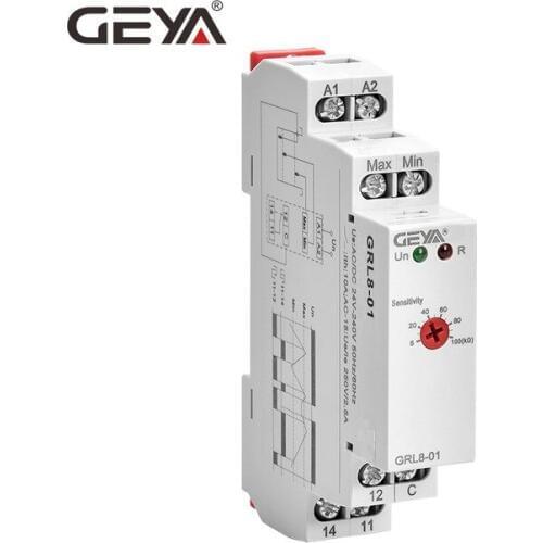 GEYA GRL8 Liquid Level Control Relay Electronic Liquid Level Controller 10A AC/DC24V-240V