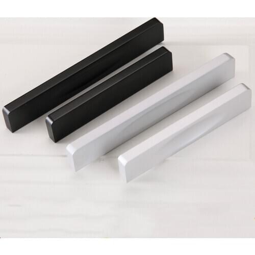 JD Matte Cabinet Door Handle Black Solid European Style Simple Wardrobe Small Handle Rectangle Drawer Handle Furniture Hardware