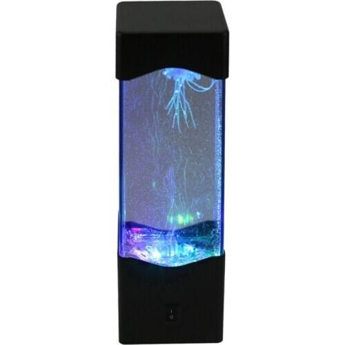 Jellyfish Water Ball Aquarium Tank LED Lights Lamp Relax Bedside Mood Light for Home Decor Lamp Gift for Kid Friend