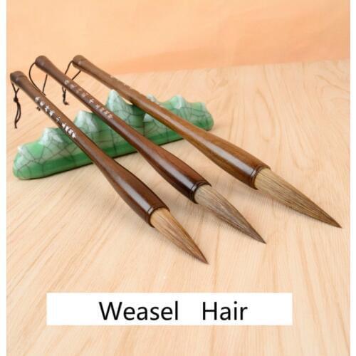 Chinese Calligraphy Brush Pen Set Weasel Hair Writing Brush Artist Painting Brush for Chinese Painting the Scholars Four Jewels