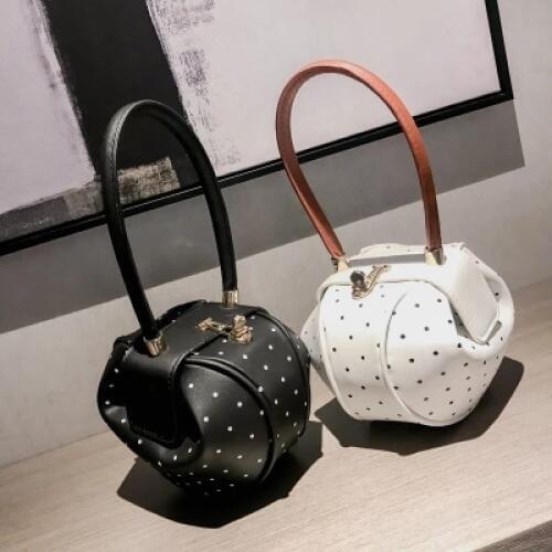 New Fashion PU Leather 2018 Hobos European Style Vintage Women Handbags Dumpling Shape Totes Top-Handle Mini Bags
