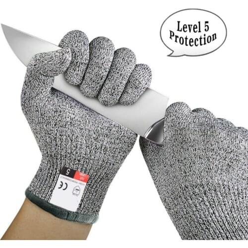 Winter Mens Outdoor Working Anti-cut Safety Gloves Cut Proof Stab Resistant Wrist Gloves Metal Kitchen Butcher Survival Gloves