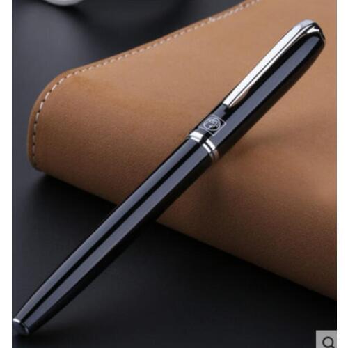 Pimio 916 Fountain Pen Silver Clip Black Blue Orange Rose-red for Choose Ink Pens 0.38mm Writing Stationery