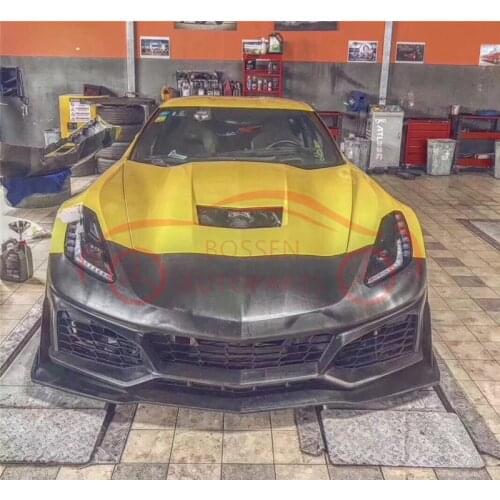 Suitable for Corvette C7 Carbon Fiber Front Bar, head pump handle, large envelope, body kit, auto parts, auto accessories